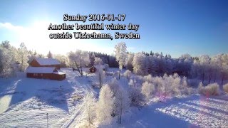 drone - Winter day outside Hökerum, Sweden