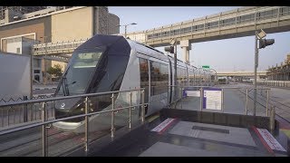 United Arab Emirates, Dubai, tram ride from Palm Jumeirah to Jumeirah Beach Residence 1