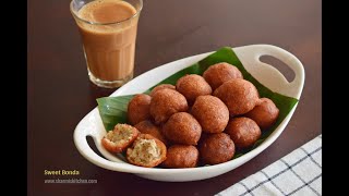 Sweet Bonda Recipe | Maida Banana Sweet Bonda - Easy Evening Snack