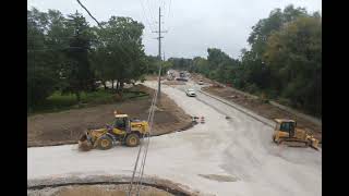Orion Road and Stoney Creek Road roundabout construction