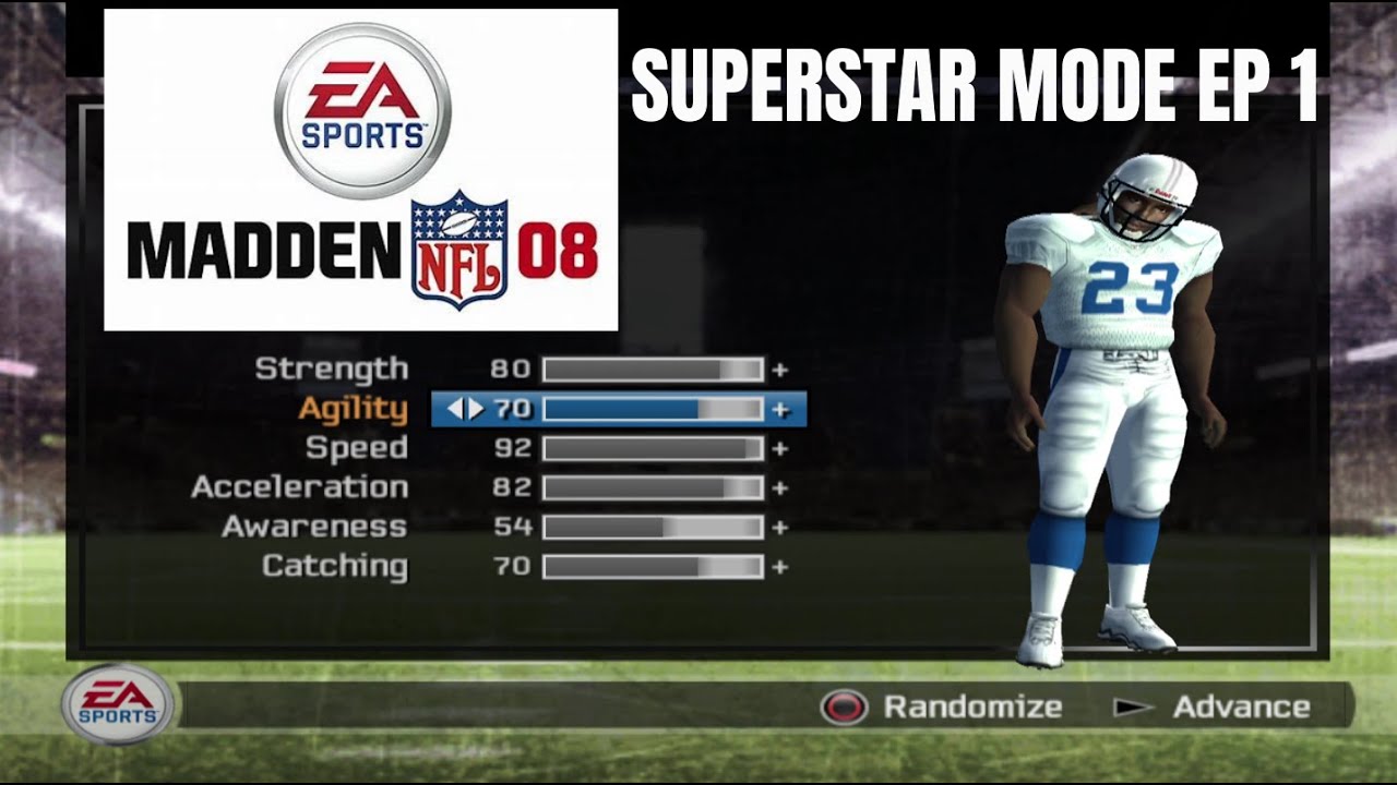 Madden 08 Superstar Mode Ep 1. NFL Workouts And Draft. - YouTube