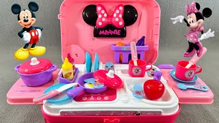 7 Minutes Satisfying with Unboxing Minnie Mouse Kitchen Playset,Disney Toys Collection Review | ASMR