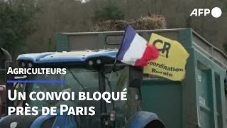 Des agriculteurs empêchés de converger vers Paris | AFP Images