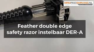 Feather double edge  safety razor instelbaar DER-A