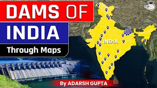 All Important Dams of India | 2D Animation by Adarsh Gupta | UPSC GS1