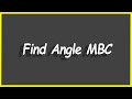 Python Programs #115: Find Angle MBC
