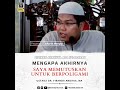 mengapa akhirnya saya memutuskan untuk berpoligami ustadz dr firanda andirja ma حفظه الله تعالى