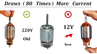 220V DC Motor to 12V High Current Motor