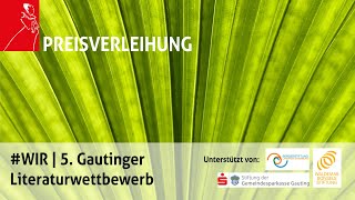 PREISVERLEIHUNG | #WIR | 5. Gautinger Literaturwettbewerb