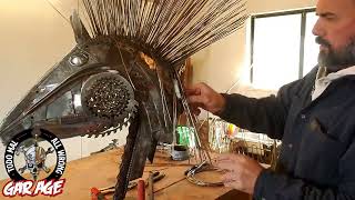 Arte en Metal Cabeza de Caballo / Horse Head Metal Scrap Art