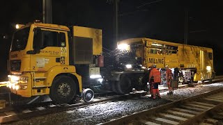 Vossloh out and about in Amsterdam with the SF02 W-FS rail milling truck