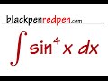 Integral of sin^4(x)