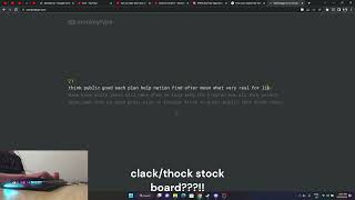 Thock/Clack stock keyboard!!