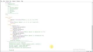 program to develop atm with classes and objects in python