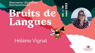 Rencontre avec l'autrice, Hélène Vignal