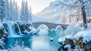 Golden December Winter with Peaceful Relaxing Music ❄️Music Therapy to Relieve Worry and Anxiety