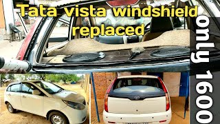 How To Replace Windshield Glass Of Tata Vista/Car ||Car  windshield Glass Replacement||DMT