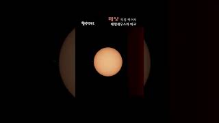 소름주의! 태양 직접 찍어서 베텔게우스와 비교하기 Sun, Moon photo by P1000 and Earth, star comparison #shorts #bgm | 별멍