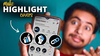 How to make your own highlight covers on instagram 2022 | Instagram highlight me photo kaise dalen