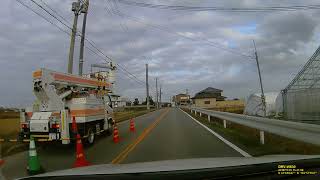 兵庫県神戸市西区神出町をドライブしました。（新々田市民公園の付近）