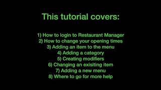 Menu Editor Tutorial
