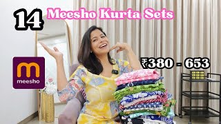 Huge Meesho Kurta Sets \u0026 Co-ord Sets Haul (₹230-653) l Dream Simple