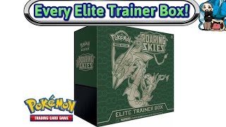 Opening Every Elite Trainer Box Made - XY Roaring Skies - Pokemon TCG Unboxing