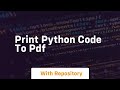 print python code to pdf