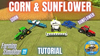 HOW TO GROW CORN & SUNFLOWERS - Farming Simulator 22