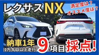 [ 買って後悔なし?! ] レクサスNX350h 納車から1年満足度調査! 外観•内装•走り•燃費など細かく9項目評価! オーナーレビュー (LEXUS NX 350h version L 2024)