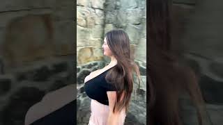 Demmy Blaze downhill. Balan Viktoriia. Big cups size tits huge breast natural boobs busty girl