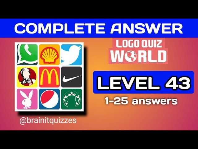 World Logo Quiz Answers Infoupdate Org
