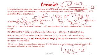 Differential Evolution DE Algorithm part3-lect 16