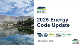 2025 Energy Code Updates