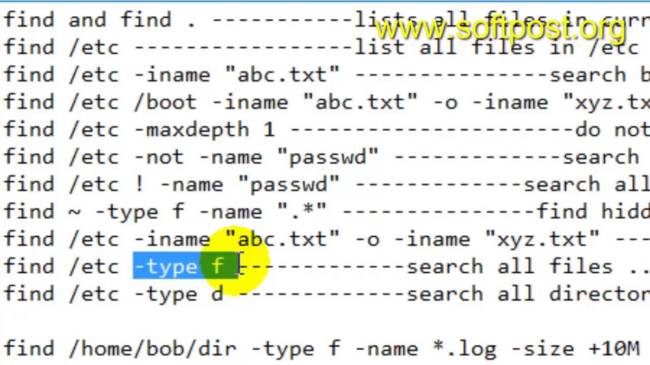 Find Command Examples In Linux - YouTube