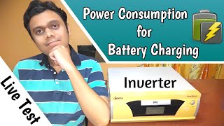 [Eng] Why Inverter Increase Electricity Bill? Battery Charging Power Consumption Units/Watts Test