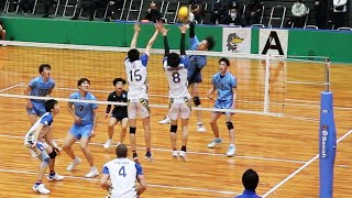 【2022黒鷲旗バレー】順天堂大学 vs 東レ・アローズ　第１セット ＜全日本男女選抜バレーボール大会＞