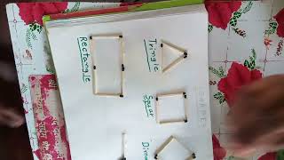 Shapes Activity with Matchstick