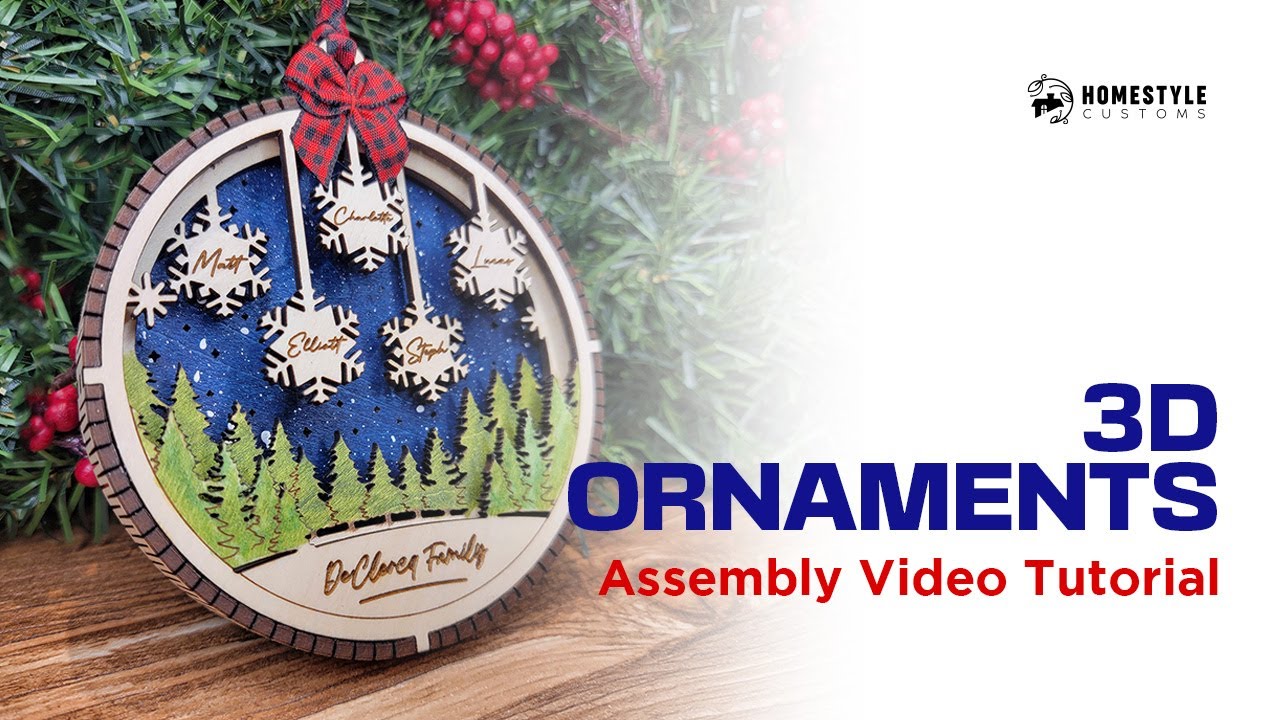 3d Ornament Assembly Tutorial Youtube