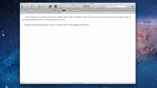 Scrivener 2 Basics - Using Scrivener with Dictation Applications