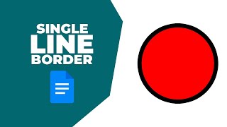 How to add a single line border shape in Google Docs