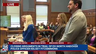 WATCH LIVE: Closing arguments in trial of ex-North Andover police officer Kelsey Fitzsimmons.