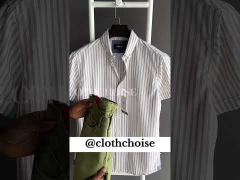 Men's fashion guide styling a casual striped spread collar shirt. choice of fabric #fashion