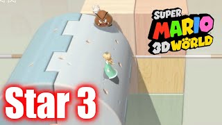 Super Mario 3D World - World Star 3 - Rolling Ride Run - All Stars \u0026 Stamp 100% Gameplay Walkthrough