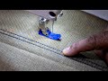 Sewing Double Stitch Like a Pro on a Single Needle Machine | Sewing Tips & Techniques