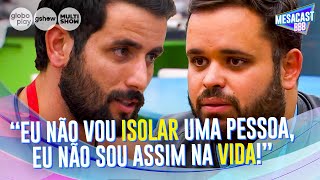 ESCLARECEU! 👍 MATTEUS DIZ A MICHEL QUE NÃO VAI ISOLAR DAVI! | MESACAST BBB