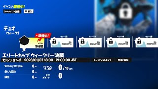 【エリートカップ観戦】ざごう、ぺぽ　観戦配信　【フォートナイト/Fortnite】【音声なし】