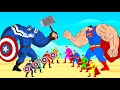 Evolution of SUPER-MAN Vs Evolution of CAPTAIN AMERICA : Who Will Win?| SUPER HEROES MOVIE ANIMATION