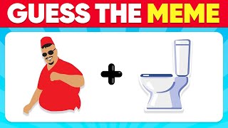 Guess The MEME Song by Emoji | Skibidi Toilet, One Two Buckle My Shoe, Skibidi Dom Dom Yes Yes