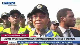 Minister Of Works Inspects Road Projects Undertaken By FERMA In Kogi State